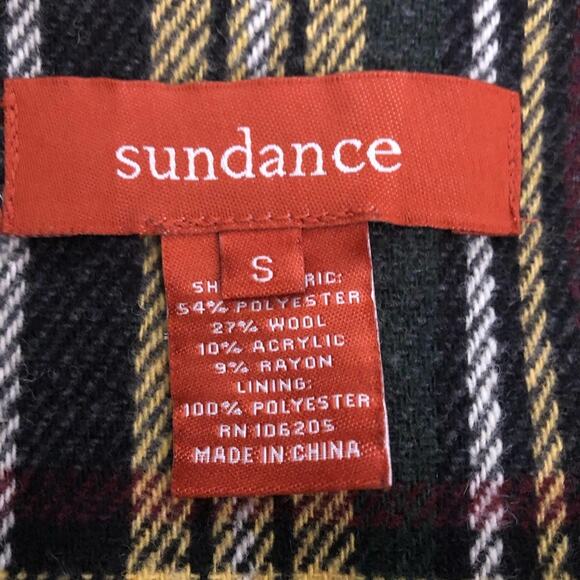 SUNDANCE Wool Jacket Womens Small Cropped Swing Boxy Academia Preppy Trending - Picture 9 of 9